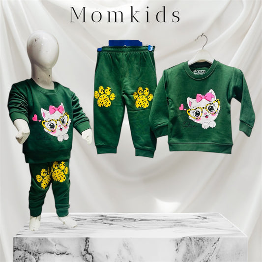 Winter fleece tracksuits(Mano green)