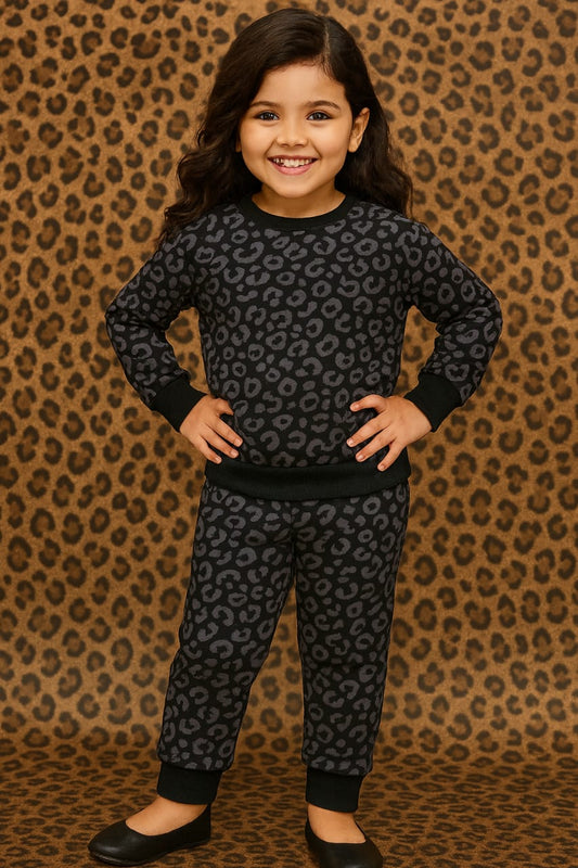 Winter fleece tracksuits(chitta print)