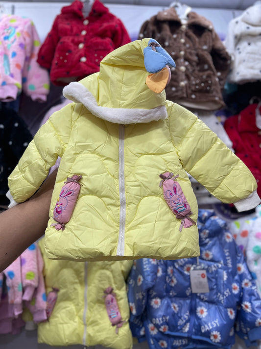 Imported Puffer jeckets(lemon yellow)