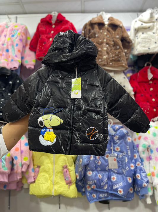 Imported Puffer jeckets(Shine black)