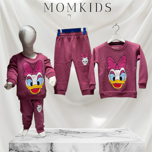 Winter fleece tracksuits(DUSY PINK)