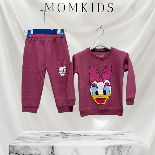 Winter fleece tracksuits(DUSY PINK)