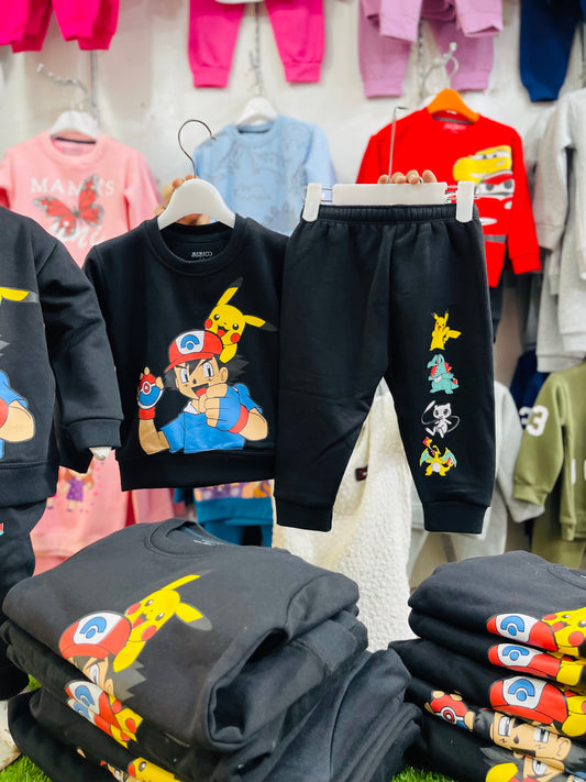 Winter fleece tracksuits(pekachu)