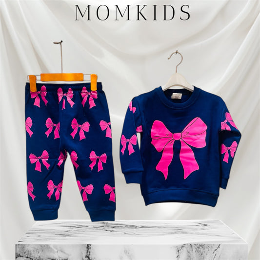 Winter fleece tracksuits(bow)