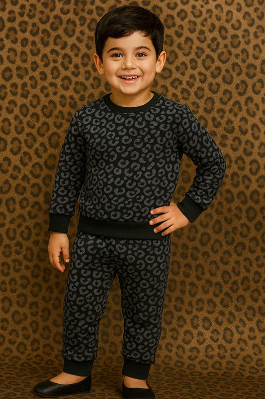 Winter fleece tracksuits(chitta print)