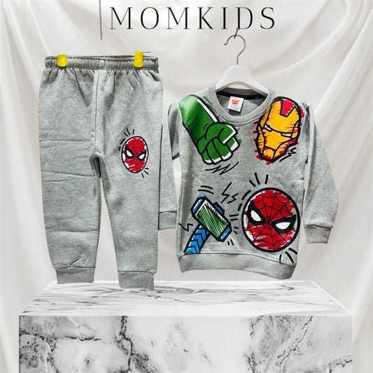 Winter fleece tracksuits(iron gray)