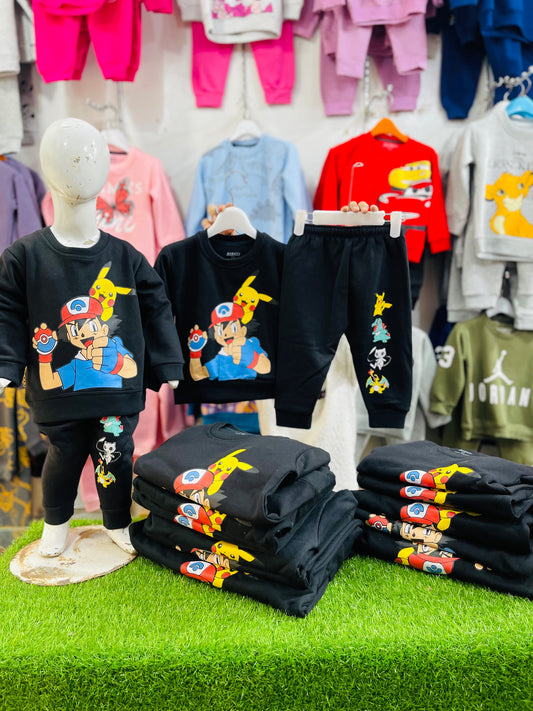 Winter fleece tracksuits(pekachu)