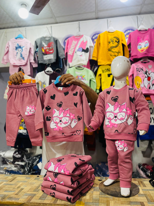 Winter fleece tracksuits(Mano Creamy)