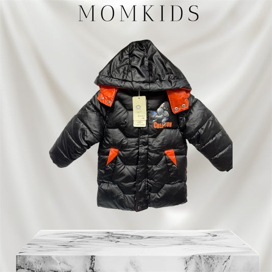 Imported Puffer jeckets(Leather black)