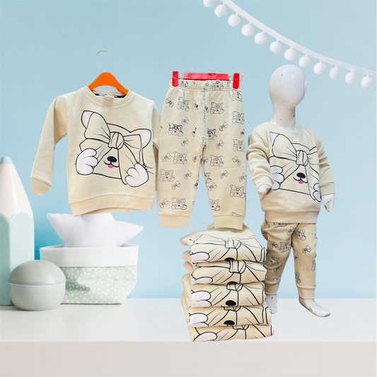 Winter fleece tracksuits(Mano Creamy)