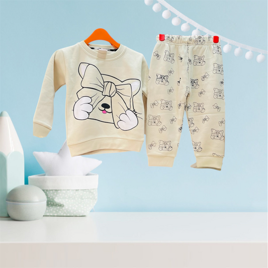 Winter fleece tracksuits(Mano Creamy)